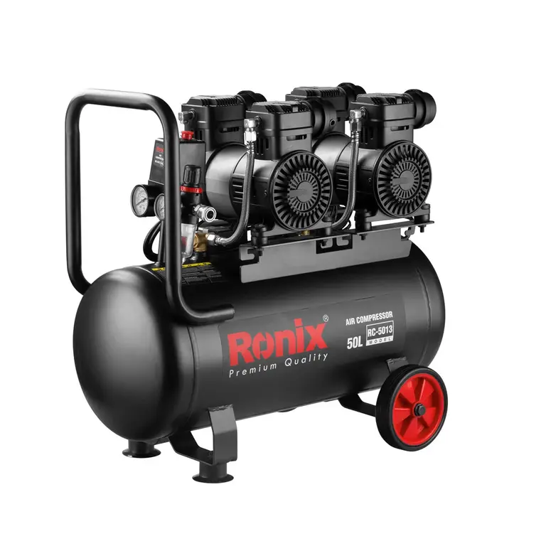 کمپرسور هوا رونیکس مدل RC5013 ظرفیت ۵۰ لیتر بدون روغن سایلنت