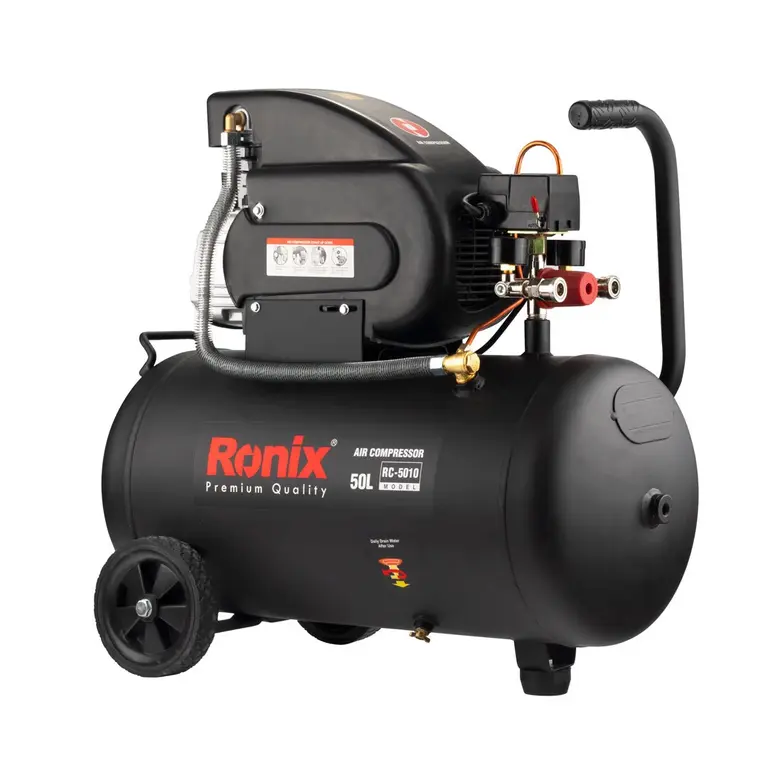 کمپرسور باد رونیکس مدل RC-5010 ظرفیت ۵۰ لیتر روغنی