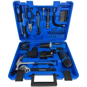 کیت دریل پیچ گوشتی شارژی ویوارکس 12 ولت 40 پارچه دو باتری مدل VR1240-CDK