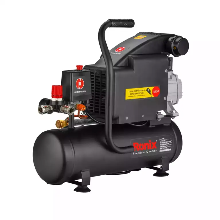 کمپرسور باد رونیکس مدل RC-1010 روغنی ظرفیت ۱۰ لیتر